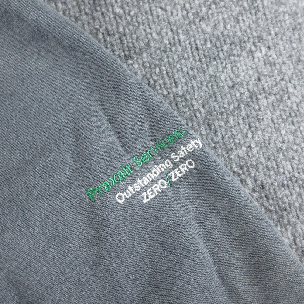 Carhartt Sweatshirt Mens 4XL Gray Full Zip Mock Neck Fleece Workwear 102274 - Picture 4 of 14
